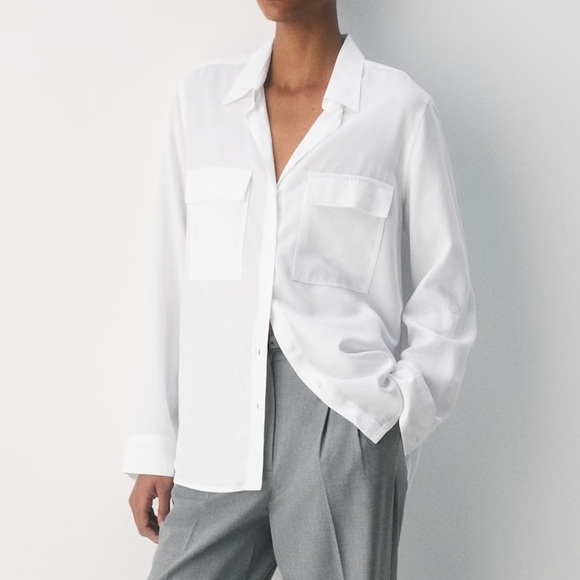 Babaton Tops - Babaton Aritzia Utility Shirt - White